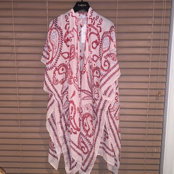 Save The Ocean Apparel Company | Pink Paisley Shawl New - Picture 2 of 6